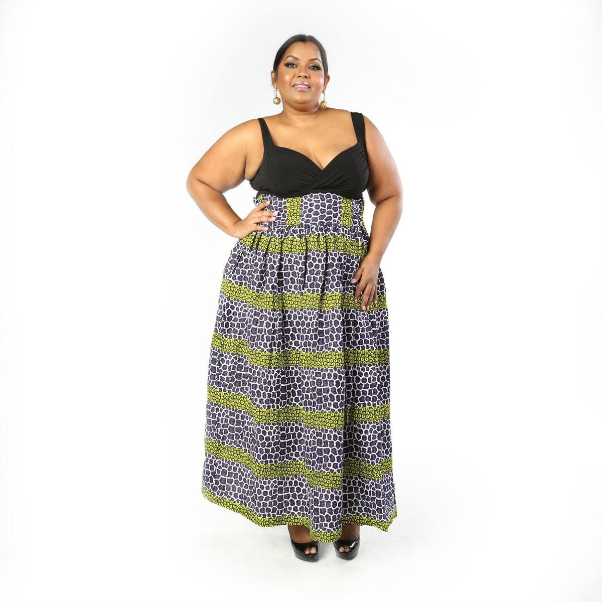 Plus size best sale african maxi skirt