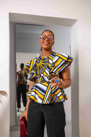 Peplum Tops for Women - African Clothing for Women - Kejeo Designs – KEJEO  DESIGNS