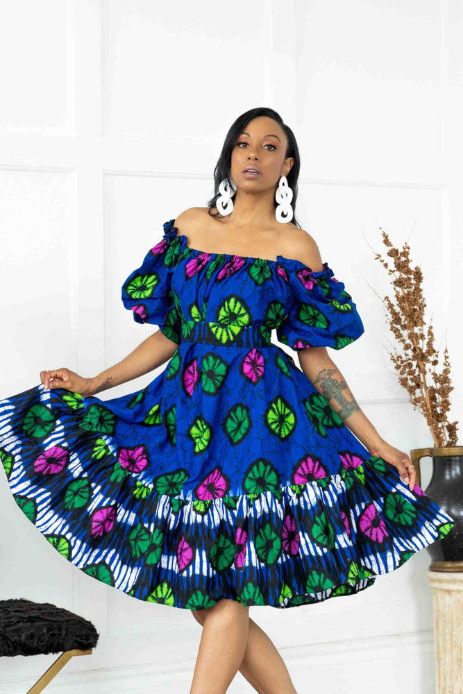 African Dress Women Clothes Print Dashiki Ladies Clothing Ankara Plus Size Africa  Woman Shirt Dress S Blue price from kilimall in Kenya - Yaoota!