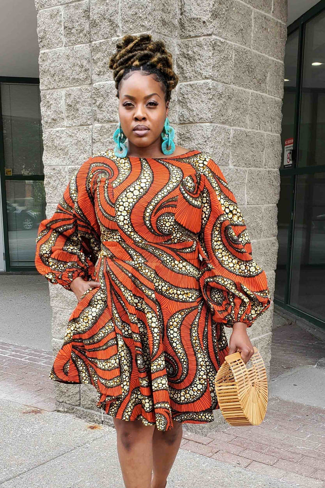 African Dresses for Women New Fashion Summer V-neck Short Sleeve Women –  Chocolate Boy Ltd