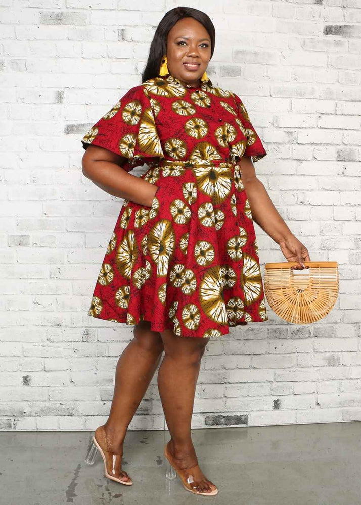JANETTE African Print Dress Blazer