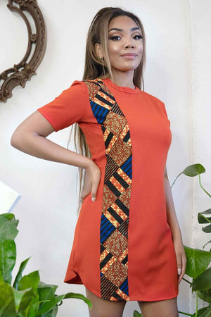 Kiram African Dress. Red African Print Shirt Dress- Kejeo Designs – KEJEO  DESIGNS