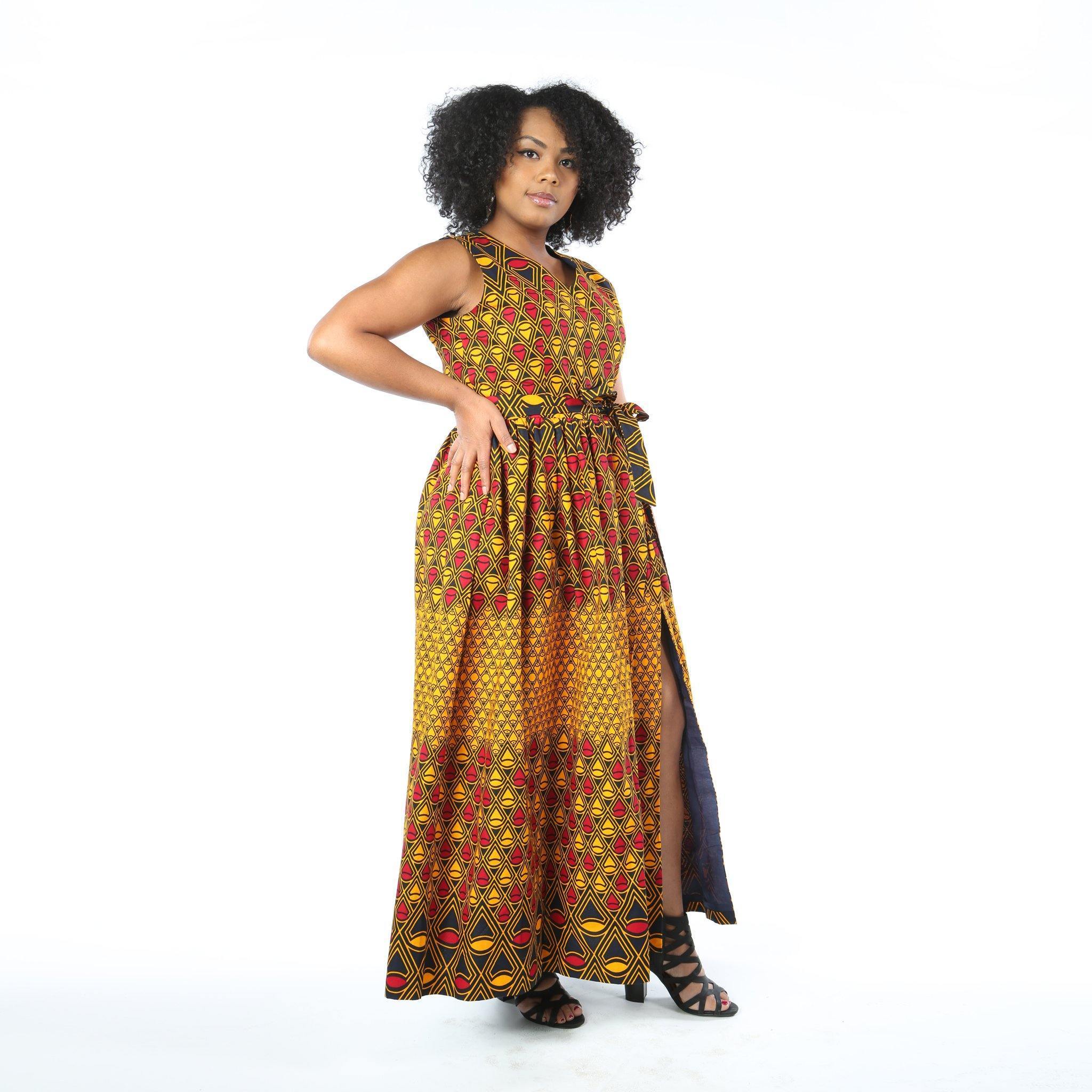 ALIDA African Print Women's dress – KEJEO DESIGNS