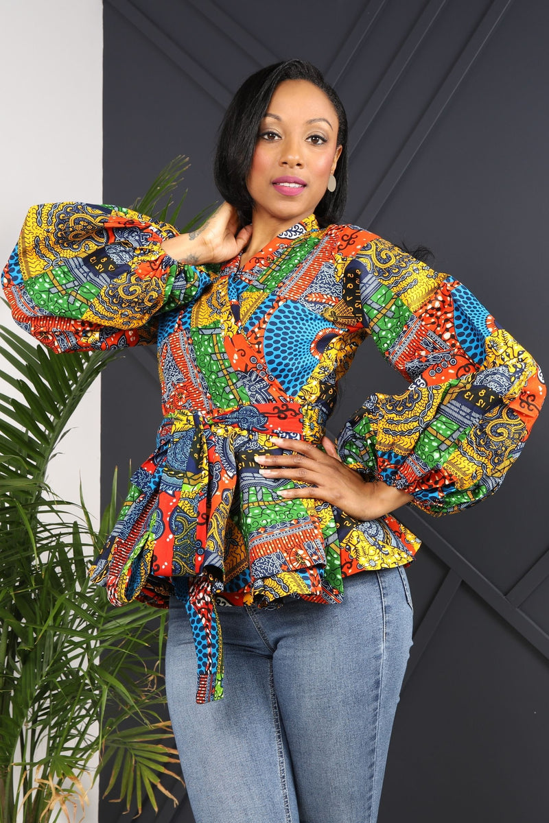 AFRICAN PRINT TOP FOR LADIES - KEJEO DESIGNS